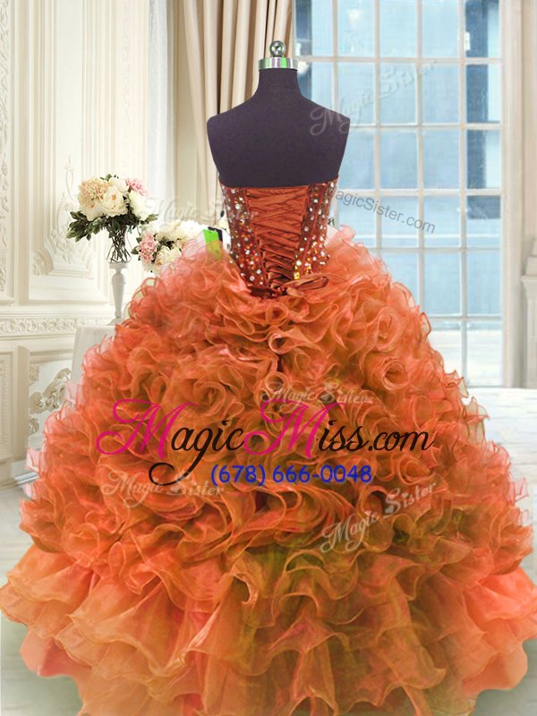 wholesale dramatic sleeveless ruffles lace up sweet 16 dresses