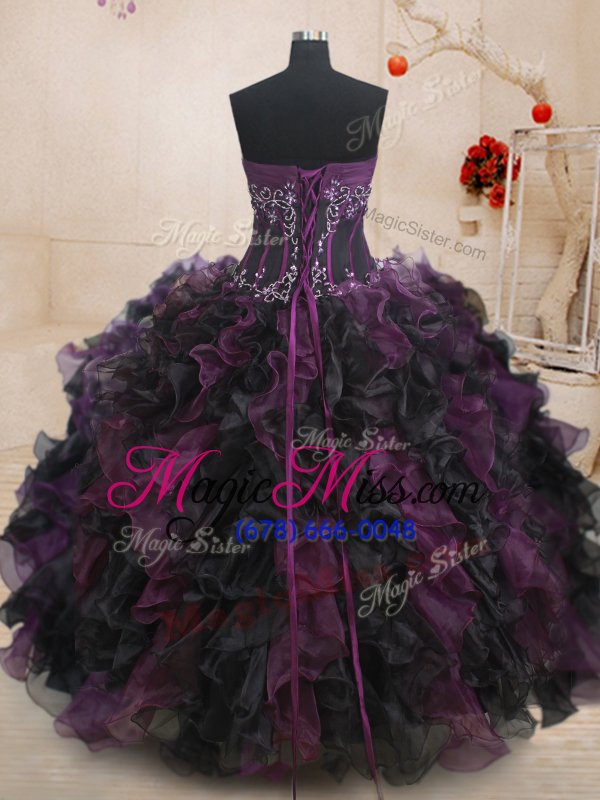 wholesale most popular multi-color sweet 16 quinceanera dress military ball and sweet 16 and quinceanera and for with beading and ruffles strapless sleeveless lace up