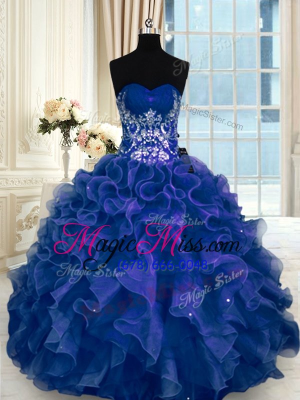 wholesale nice floor length navy blue vestidos de quinceanera sweetheart sleeveless lace up