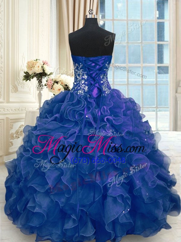 wholesale nice floor length navy blue vestidos de quinceanera sweetheart sleeveless lace up