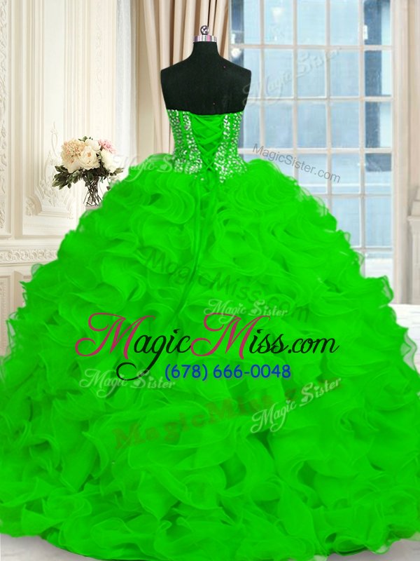 wholesale excellent with train ball gowns sleeveless quinceanera gown brush train lace up