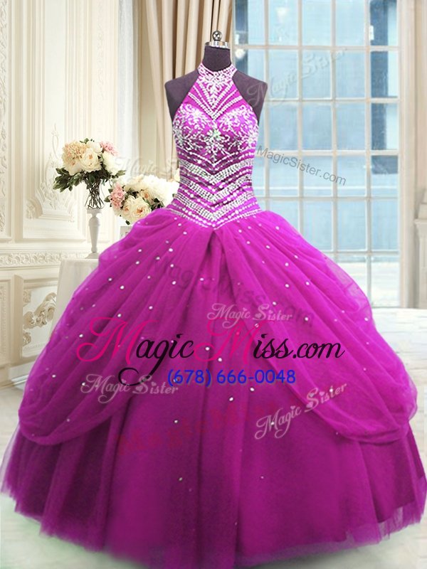 wholesale cute sleeveless lace up floor length beading sweet 16 quinceanera dress