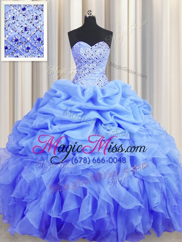 wholesale pick ups ball gowns quinceanera gowns lavender sweetheart organza sleeveless floor length lace up