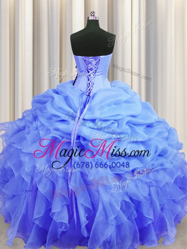 wholesale pick ups ball gowns quinceanera gowns lavender sweetheart organza sleeveless floor length lace up