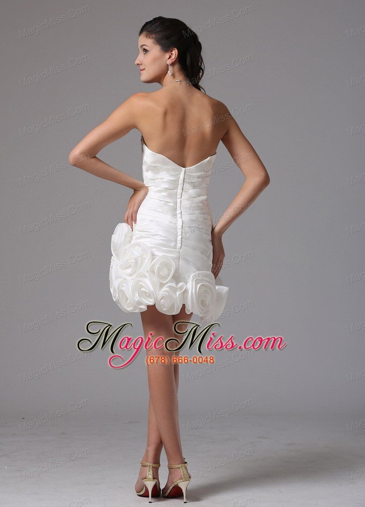 wholesale sheath column sweetheart beading 2013 beach wedding dress with hand made flowers in