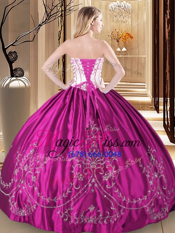 wholesale flirting taffeta sleeveless floor length sweet 16 dress and embroidery